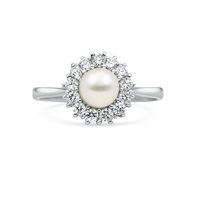 Ring Idee Preziose dal 1987 Woman in White Gold Perla IP.AK18B/82